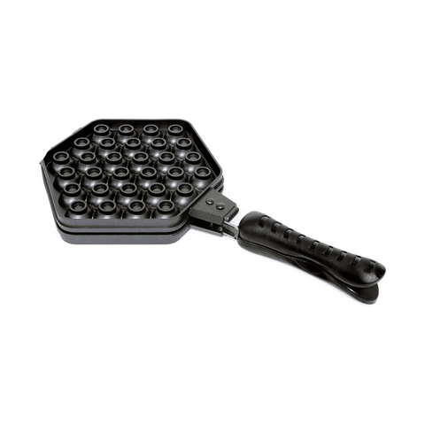 SQUARE  Egg Shaped WaffLE Pan 17x21cm, Black