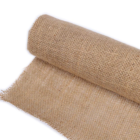 Jute Burlap Fabric Ribbon Roll DIY Sewing Craft Tablecloth Home Decor - Rose Red