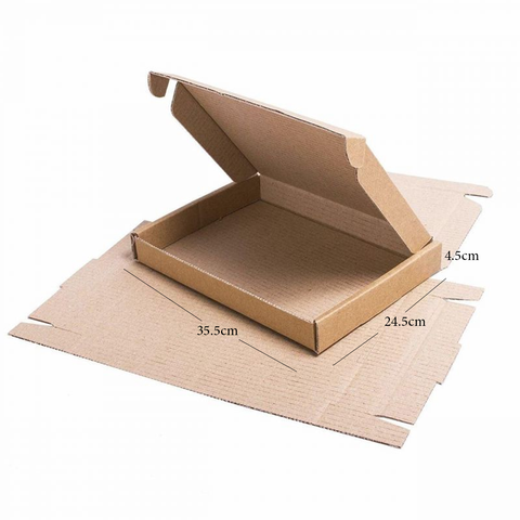 10 Pc Pack Small Brown Kraft picture frame box, mirror box,(34.5 x 24.5 4.5 Cms) archive box - Willow